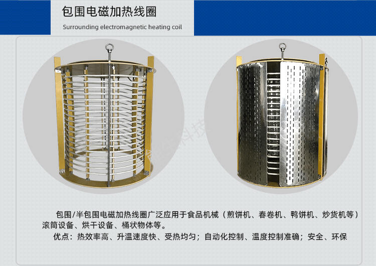 包围/半包围电磁加热线圈